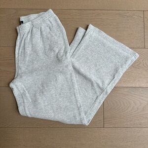 Brandy Melville Light Heather Gray Waffle Pattern SweatPants
